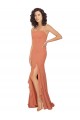 Soft Chiffon V-Back Long Square Neck A-Line Bridesmaid Dress Plymouth
