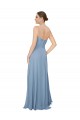 Chiffon Low Back Long Sweetheart Dusty Blue A-Line Bridesmaid Dress / Evening Dress Plymouth