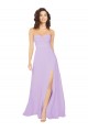 Chiffon Low Back Long Sweetheart Lilac A-Line Bridesmaid Dress / Evening Dress Plymouth