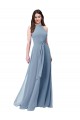 Chiffon Long Halter Neck A-Line Bridesmaid Formal Dress Plymouth