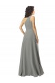 Soft Chiffon Long One Shoulder Wisteria A-Line Bridesmaid Dress Plymouth