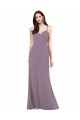 Soft Chiffon Criss Cross Open Back Long Sweetheart Column Formal Evening Gown / Bridesmaid Dress Plymouth