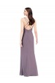 Soft Chiffon Criss Cross Open Back Long Sweetheart Column Formal Evening Gown / Bridesmaid Dress Plymouth