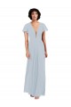 Soft Chiffon Long V-Neck Sea Glass A-Line Bridesmaid Dress / Formal Dress Plymouth