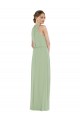 Soft Chiffon Long High Neck A-Line Semi Formal Evening Dress / Bridesmaid Dress Plymouth