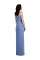 Soft Chiffon Keyhole Back Long Jewel Neck A-Line Bridesmaid Dress Plymouth