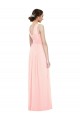 Luxe Chiffon Long V-Neck A-Line Bridesmaid Dress Plymouth