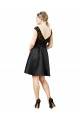 Satin & Lace V-Back Knee Length Illusion Neck A-Line Bridesmaid Dress Plymouth