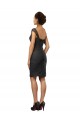 Soft Chiffon & Lace Knee Length Off the Shoulder A-Line Bridesmaid Dress Plymouth