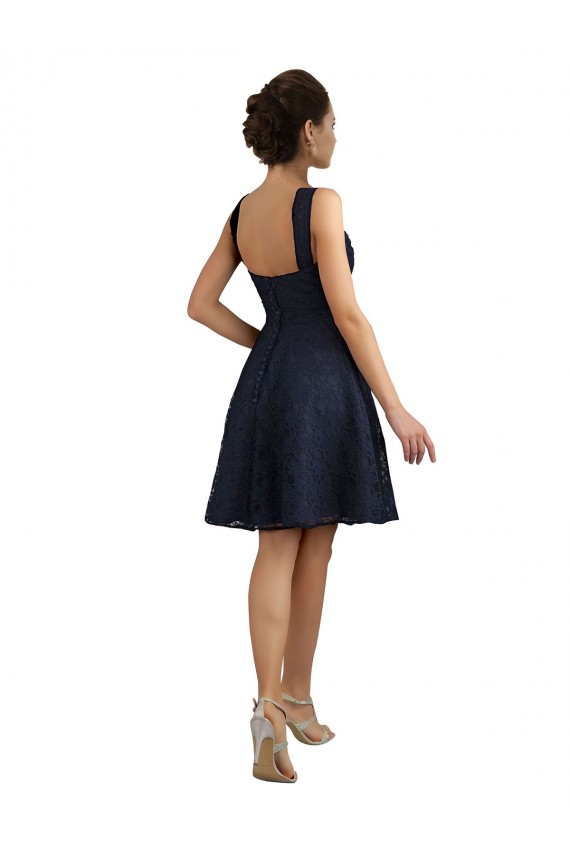 Lace Knee Length Sweetheart A-Line Bridesmaid Dresses Plymouth