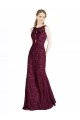 Lace Keyhole Back Long Illusion Neck A-Line Prom Dress / Bridesmaid Dress Plymouth