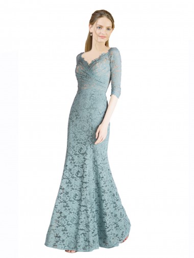 Lace Long Sweetheart A-Line Prom Dress / Bridesmaid Dress Plymouth