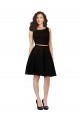 Lace Knee Length Jewel Neck A-Line Bridesmaid Dress Plymouth