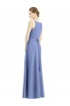 Satin Long Spaghetti Straps A-Line Bridesmaid Dress Plymouth