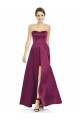 Satin Long Strapless A-Line Bridesmaid Dress Plymouth