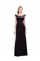 Satin Long Off the Shoulder A-Line Bridesmaid Dress Plymouth