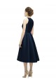 Satin Tea Length Halter Neck A-Line High Low Bridesmaid Dress Plymouth