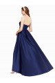 Satin Low Back Long Strapless A-Line High Low Evening Gown / Prom Dress / Bridesmaid Dress Plymouth