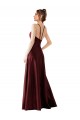 Satin Long Halter Neck A-Line Prom Dress / Bridesmaid Dress Plymouth