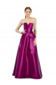 Satin Long V-Neck A-Line Prom Dress / Bridesmaid Dress Plymouth