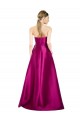 Satin Long V-Neck A-Line Prom Dress / Bridesmaid Dress Plymouth