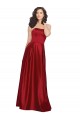 Satin Long Strapless A-Line Prom Dress / Bridesmaid Dress Plymouth