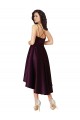 Satin Criss Cross Back Short Sweetheart A-Line High Low Prom Dress / Bridesmaid Dress Plymouth