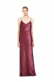 Sequin Long Halter Neck A-Line Formal Evening Gown / Prom Dress / Bridesmaid Dress Plymouth