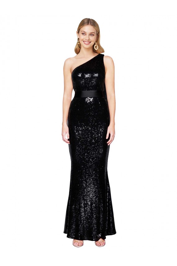 Sequin Long One Shoulder Mermaid Formal Evening Gown / Prom Dress / Bridesmaid Dress Plymouth