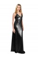 Sequin V-Back Long Spaghetti Straps A-Line Formal Evening Gown / Prom Dress / Bridesmaid Dress Plymouth