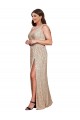 Sequin Long V-Neck A-Line Black Tie Plus Size Evening Gown / Prom Dress / Bridesmaid Dress Plymouth