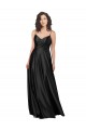 Silk like Satin Low Back Long V-Neck A-Line Formal Dress / Bridesmaid Dress Plymouth