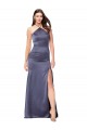 Silk like Satin Low Back Long Halter Neck Mermaid Formal Evening Gown / Prom Dress / Bridesmaid Dress Plymouth