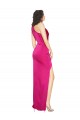 Silk like Satin Long One Shoulder Fuchsia Sheath Formal Evening Gown / Prom Dress / Bridesmaid Dress Plymouth
