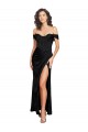 Silk like Satin Low Back Long Sweetheart A-Line Black Tie Evening Gown / Prom Dress / Bridesmaid Dress Plymouth