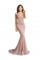 Spandex Low Back Long V-Neck Mermaid Formal Evening Gown / Prom Dress / Bridesmaid Dress Plymouth