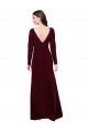 Spandex V-Back Long V-Neck Sheath Prom Dress / Bridesmaid Dress Plymouth