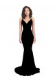 Spandex Open Back Long V-Neck Mermaid Formal Evening Gown / Prom Dress / Bridesmaid Dress Plymouth