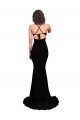 Spandex Open Back Long V-Neck Mermaid Formal Evening Gown / Prom Dress / Bridesmaid Dress Plymouth