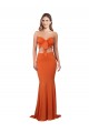 Spandex Long Strapless Mermaid Formal Evening Gown / Prom Dress / Bridesmaid Dress Plymouth