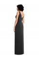 Spandex V-Back Long V-Neck Sheath Formal Evening Gown / Prom Dress / Bridesmaid Dress Plymouth