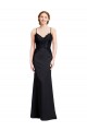 Stretch Crepe Low Back Long Spaghetti Straps Mermaid Prom Dress / Bridesmaid Dress Plymouth