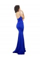 Stretch Crepe Low Back Long Sweetheart Royal Blue Mermaid Formal Evening Gown / Prom Dress / Bridesmaid Dress Plymouth