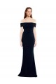 Stretch Crepe Keyhole Back Long Off the Shoulder Mermaid Formal Dress / Bridesmaid Dress Plymouth