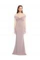 Stretch Crepe Keyhole Back Long Off the Shoulder Mermaid Formal Evening Gown / Prom Dress / Bridesmaid Dress Plymouth