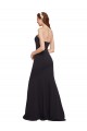 Stretch Crepe Low Back Long Strapless Dark Navy A-Line Formal Evening Gown / Prom Dress / Bridesmaid Dress Plymouth