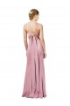 Stretch Crepe Open Back Long Spaghetti Straps Sheath Formal Evening Gown / Prom Dress / Bridesmaid Dress Plymouth