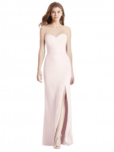Stretch Crepe Low Back Long Sweetheart Trumpet Semi Formal Evening Dress / Prom Dress / Bridesmaid Dress Plymouth