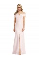 Stretch Crepe Long Off the Shoulder Trumpet Bridesmaid Dress / Evening Dress Plymouth