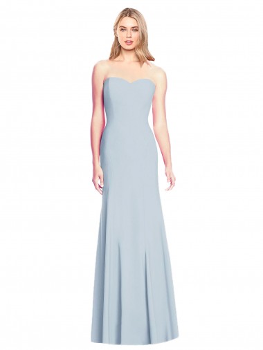 Stretch Crepe Low Back Long Sweetheart Trumpet Formal Dress / Bridesmaid Dress Plymouth
